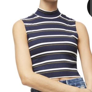Good American navy stripe top size 2 (M)